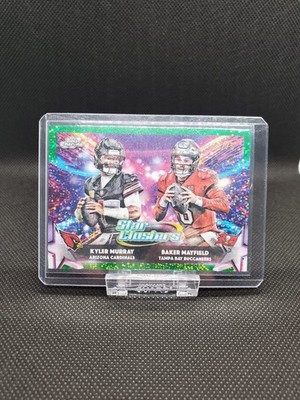 Kyler Murray/Baker Mayfield 2025 Topps Chrome Cosmic Green Star Clusters /75 🔥