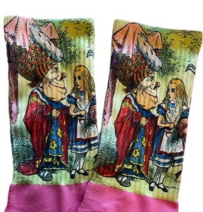 Alice in Wonderland Socks Vintage Alice Illustration