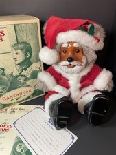 1992 Robert Raikes Santa Bear with Tag Box COA Papers 19 Jointed Teddy Bear