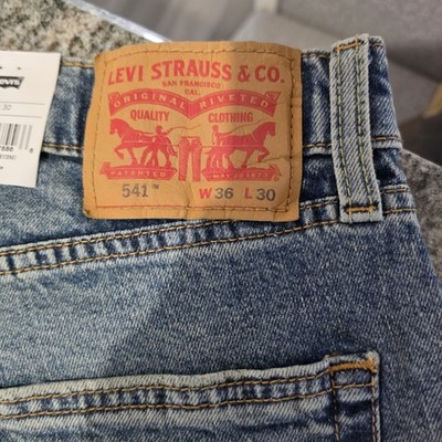 Levi's 541 Athletic Taper Jeans Men's 36x30 Blue Medium Wash Stretch Denim