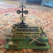 Marx Railroad Crossing Signal And Lionel Stockyard Items Sold As Is For Parts