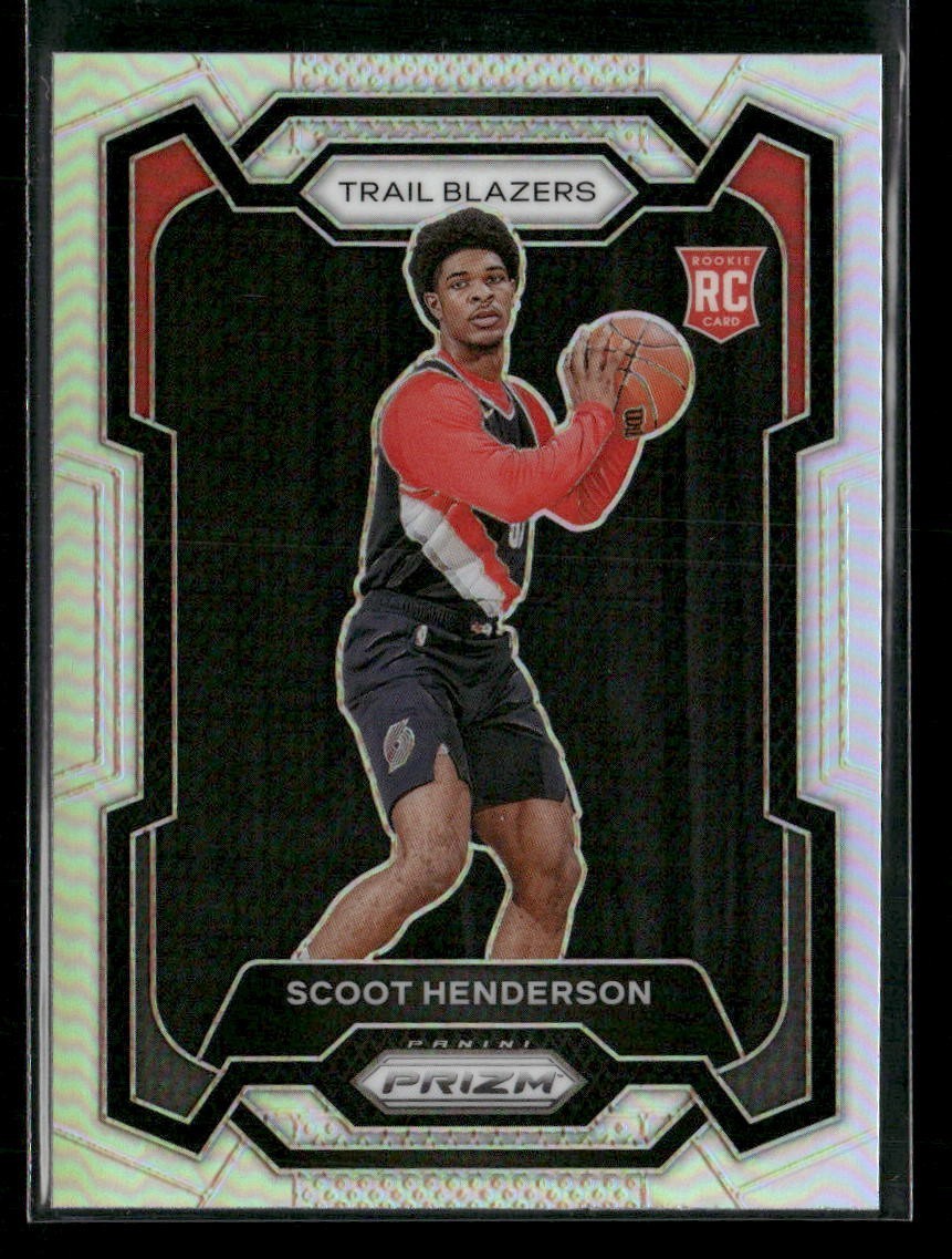 2023-24 Panini Prizm Scoot Henderson Silver Prizm RC #141 Blazers