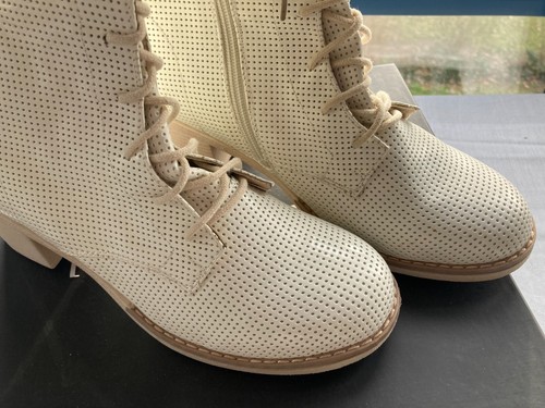 WANNA MODA ESPANOLA_Damen Schuhe_Sommerstiefel m. Schnürung_Fb. Elfenbein_Gr. 39 - Bild 4 von 9