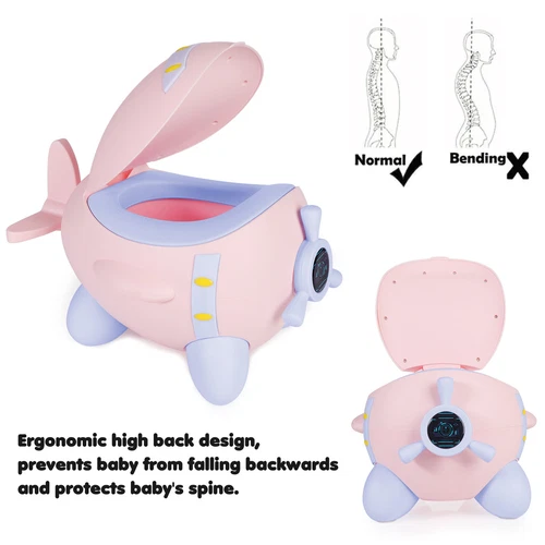 2 in 1 Baby Kids Toilet Seat Toddler Training Potty Trainer Safety Chair Urinal - Bild 6 von 48