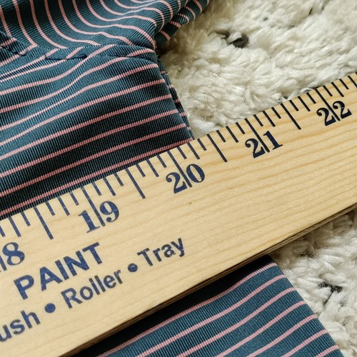 Swannies Polo Shirt Medium Blue Beau Rivage Golf Resort Striped Poly Spandex - Picture 8 of 9