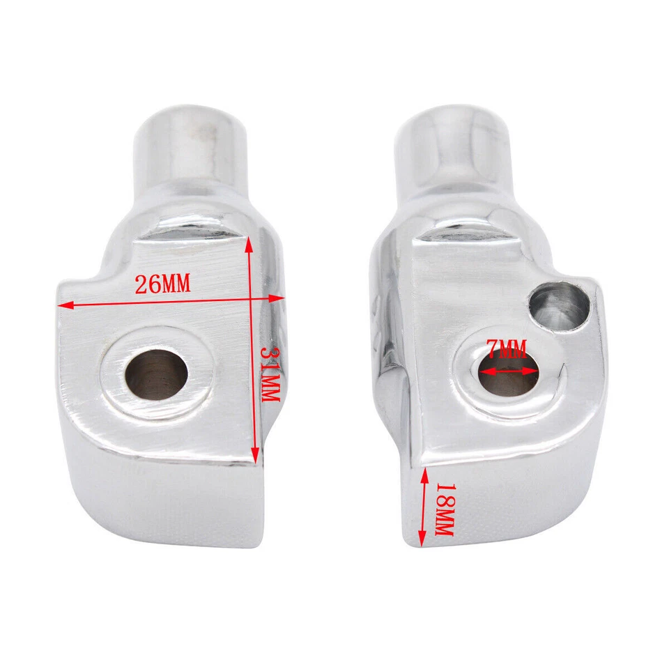 Reposapiés traseros cromados para modelos Yamaha Road Star 1600/1700 1998-2014 Foto 3 de 4