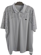 Lacoste Sport Novak Djokovic Mens 8/3XL Short Sleeve Ultra Dry Polo Shirt Tennis