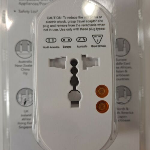 American Tourister All In One worldwide Adapter Plug with Surge Protection - New - Picture 3 of 7