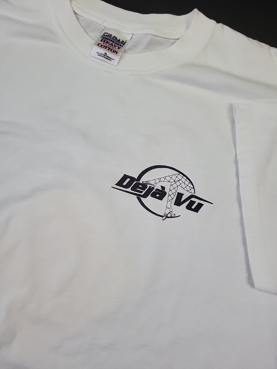 Vintage 90s Deja Vu Strip Club Shower Shows T-Shirt, Size