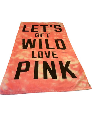 victorias-secret-pink-lets-get-wild-large-beach-towel-pool-party-cruise