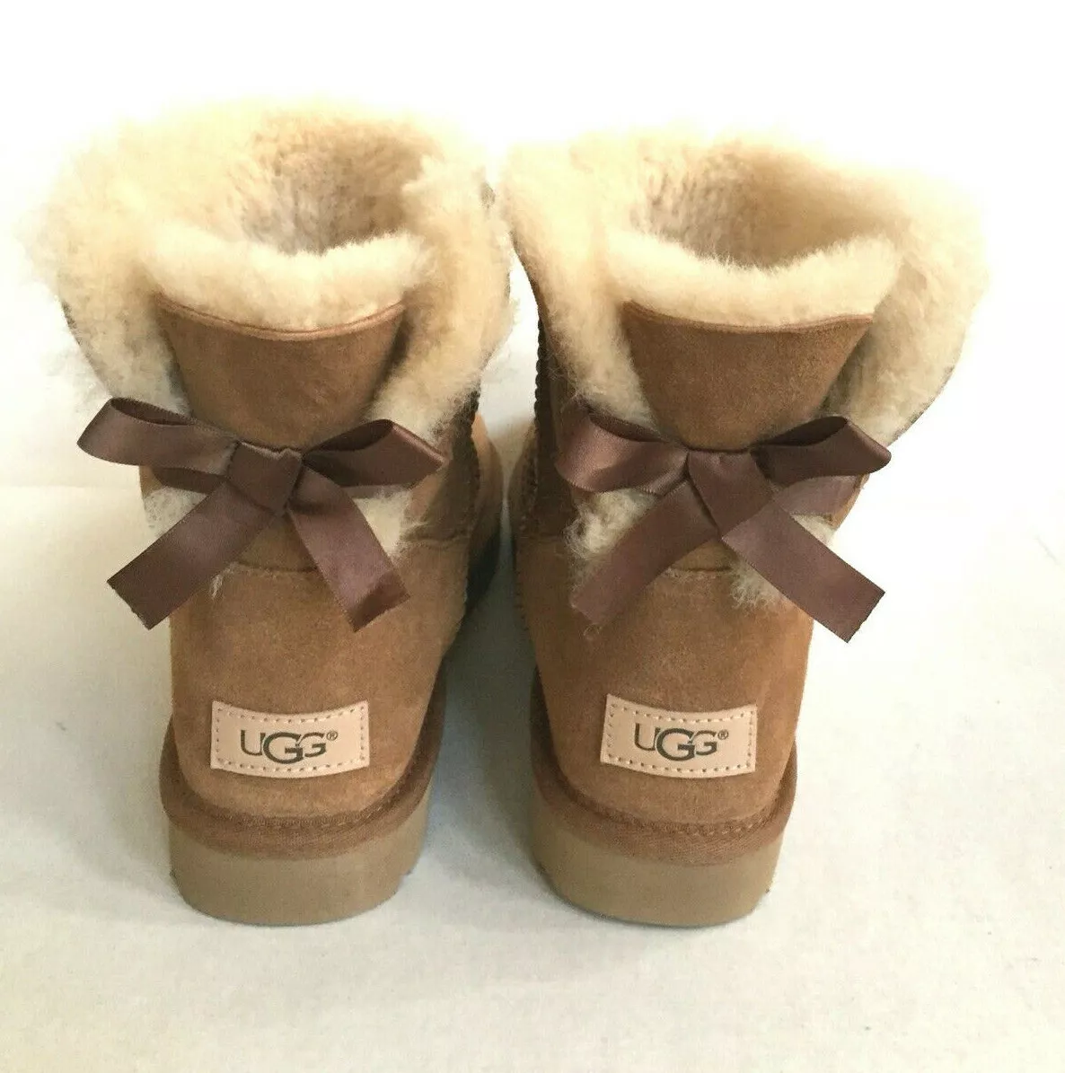 UGG MINI BAILEY BOW II CHESTNUT WATER RESISTANT BOOT US 10 / EU 41