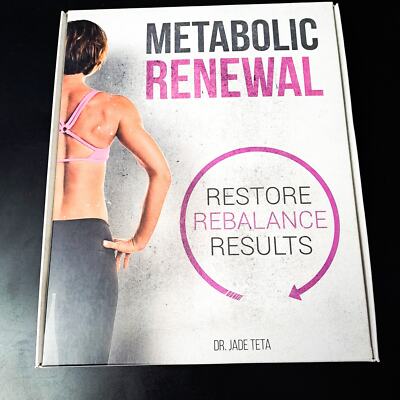 Metabolic Renewal DVD Set Sealed Dr. Jade Teta DVDs Road Map Book Guide Tracker