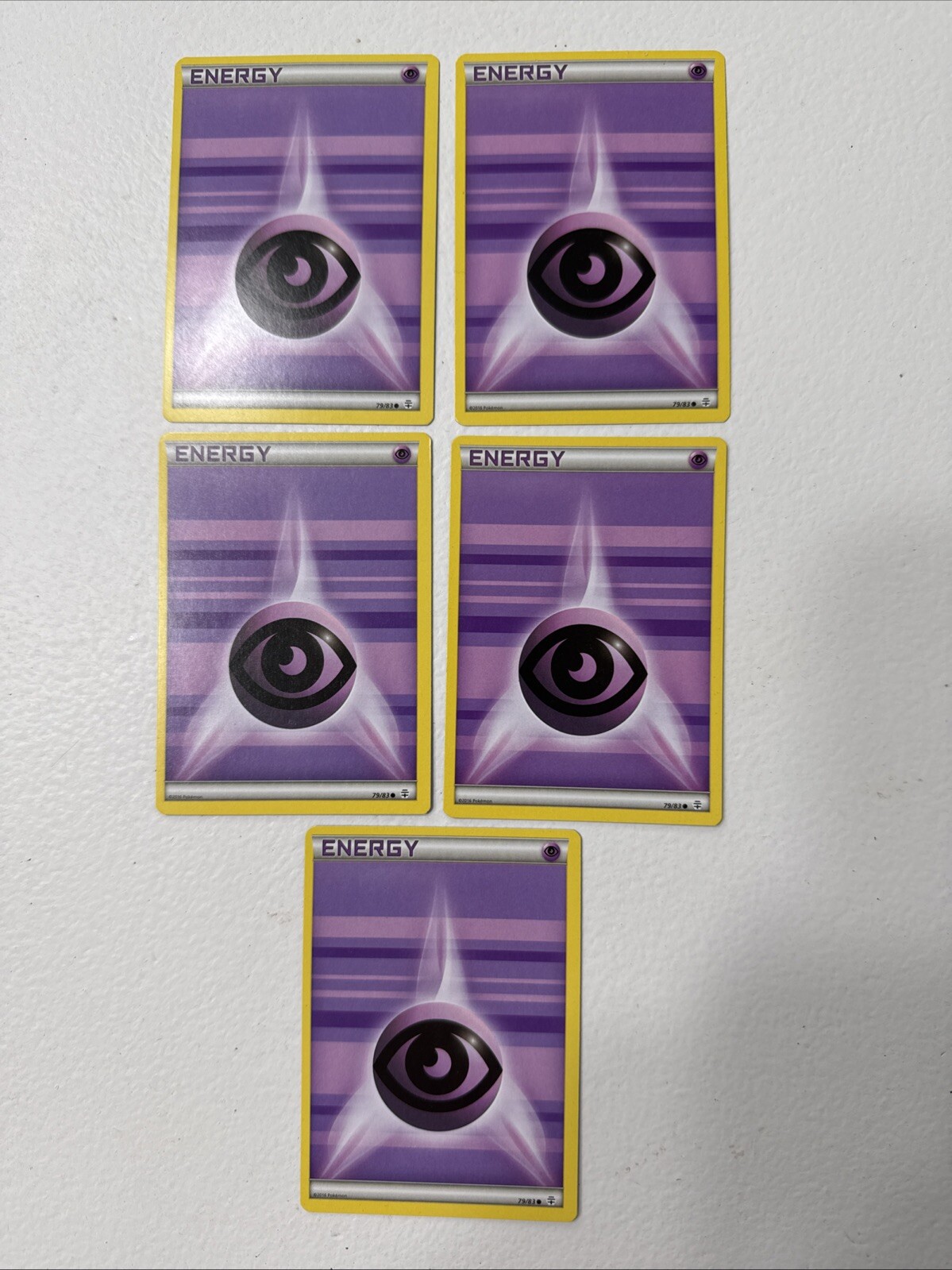 (x5)Psychic Energy 79/83 Generations Common Pokemon TCG Card Non Holo LP 2016