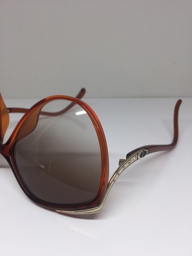 New Rare Vintage Christian Dior CD 2280 Sunglasses C. 10 Carnelian Brown Germany - Picture 9 of 12
