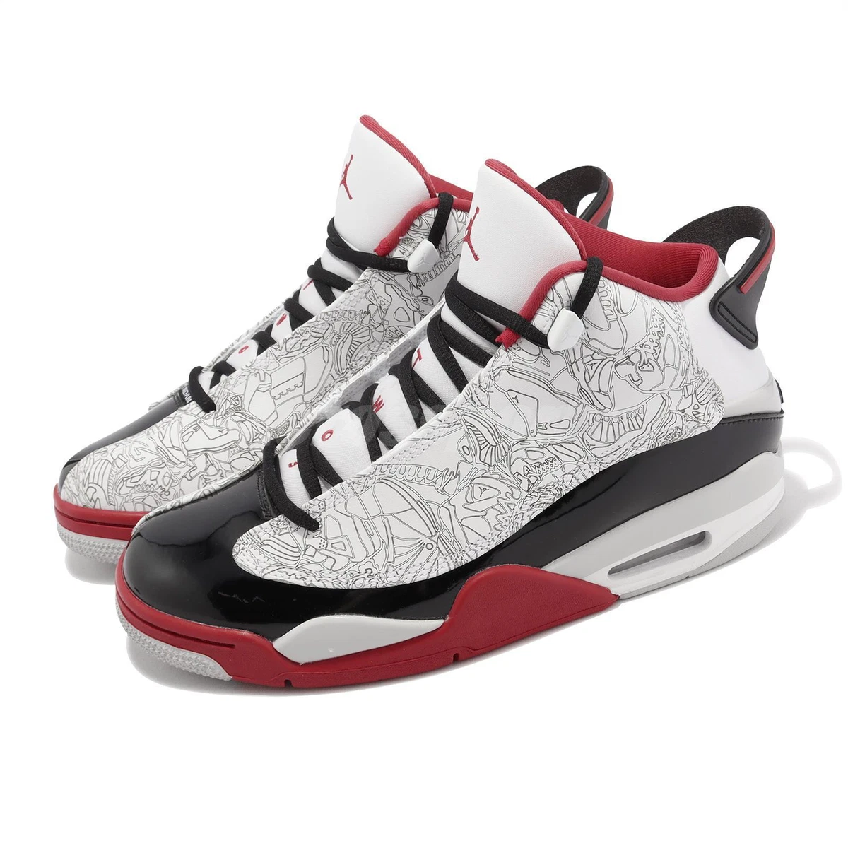 Nike Air Jordan Dub Zero Varsity Red 2022 White Men Casual Shoes