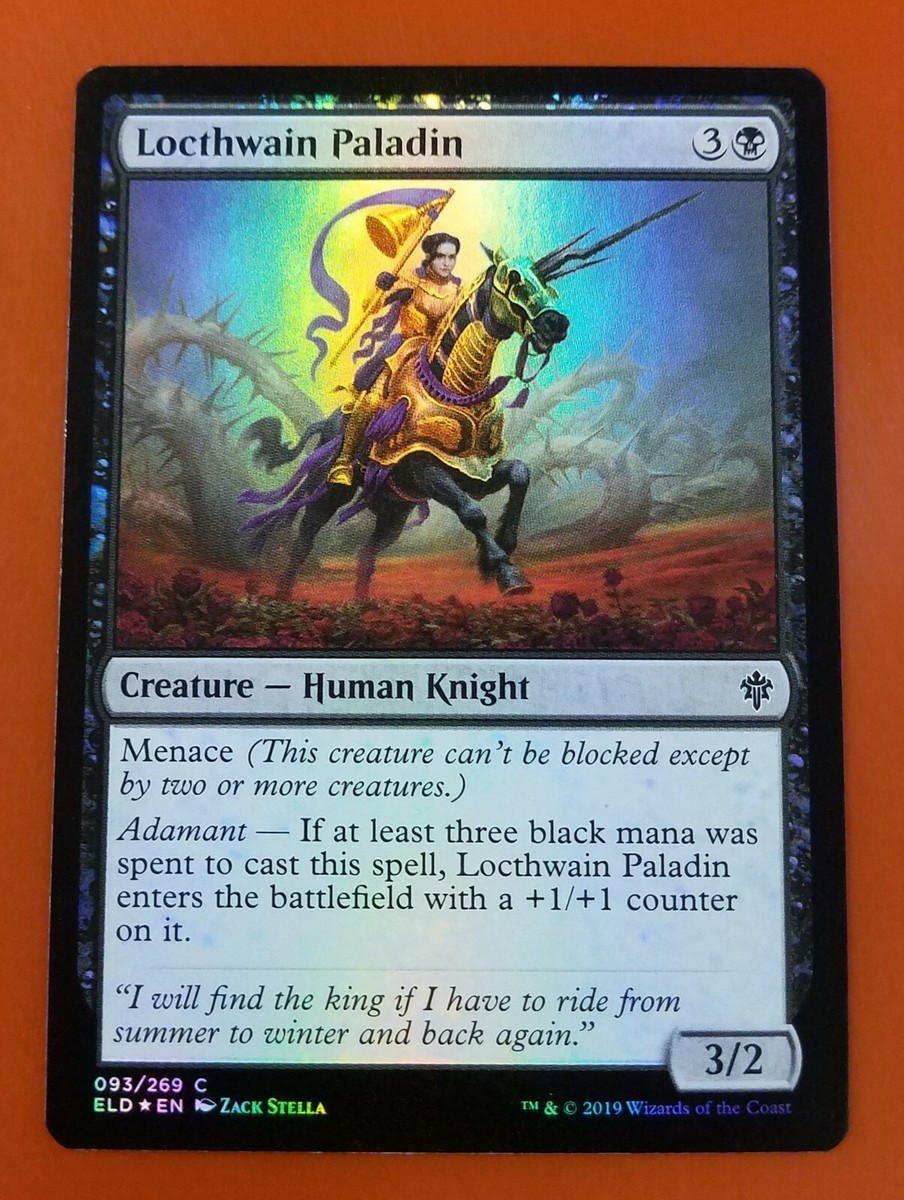 Castle Locthwain 1x FOIL ELD MTG Throne of Eldraine Rare MINT black land Castle Locthwain 1x FOIL ELD MTG Throne of Eldraine Rare MINT black land