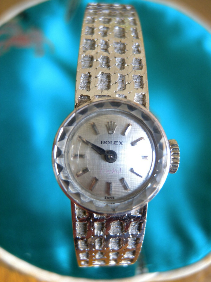 Rolex Orchid Vintage 18K White Gold Ladies Watch Only sold in