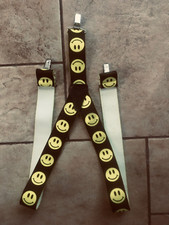 Kinderhosenträger Smiley neongelb
