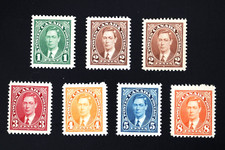 Canada #231,232,232i,233,234,235,236 OG MH/MNH-F/VF  King George VI Mufti Issue
