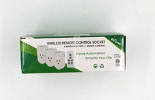 Enchufe de control remoto inalámbrico BN-LINK - 3 enchufes y 1 control remoto