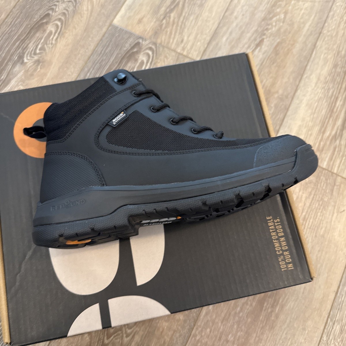 NEW Bogs Boots  Men\'s 12 Shale Waterproof Glacial Grip Black 72770 NEW Bogs Boots Shale Waterproof Glacial Grip Black 72770  main image 3