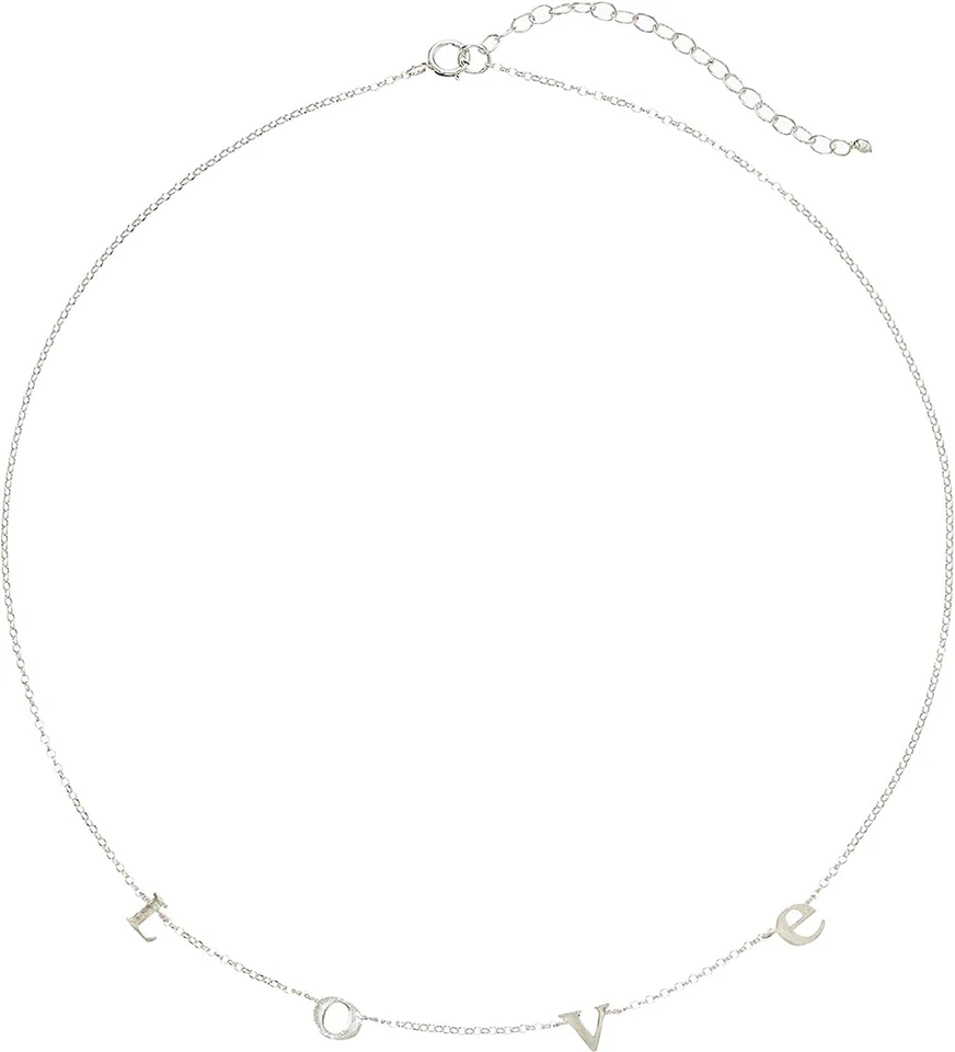 Dogeared 246961 Womens Do All Things with Love Letter Choker Necklace Silver - Image 2 of 2