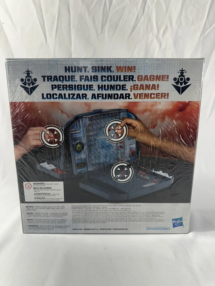BattleShip Board Game 2018 By Hasbro Includes Activity Sheet New Sealed - Image 2 of 2