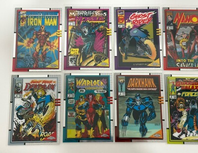 2024 Topps Chrome Marvel 90s Classic Comic Book Covers Insert Full