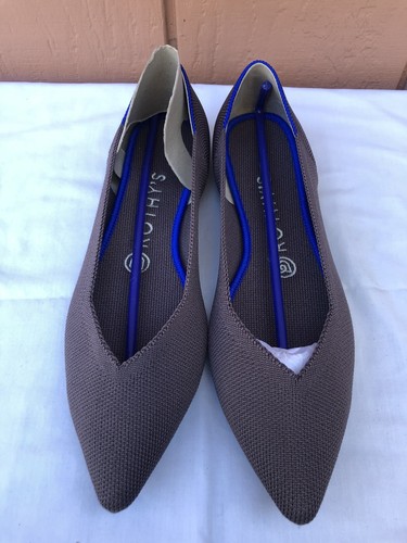 NEW RARE Retired Rothy’s Mink The Point Women US 8.5 Brown Luxury Ballet Flat C9 - 第 3/10 張圖片