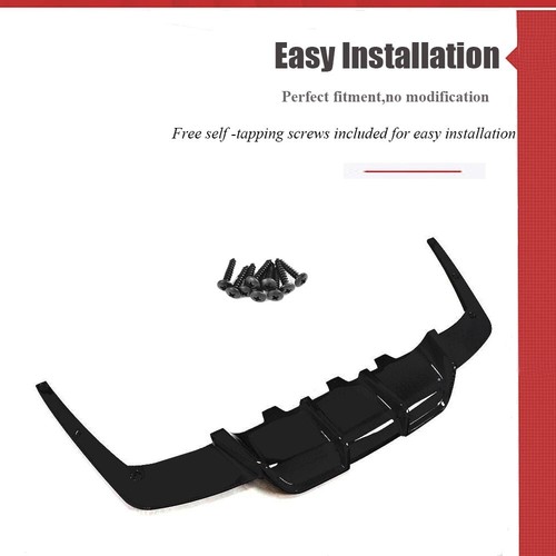 GLOSSY BLACK Rear Bumper Diffuser Lip Splitter Fit For BMW F06 F12 F13 M6 13-18 - Picture 2 of 12