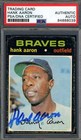 Hank Aaron PSA DNA Signed 1971 Topps Autograph