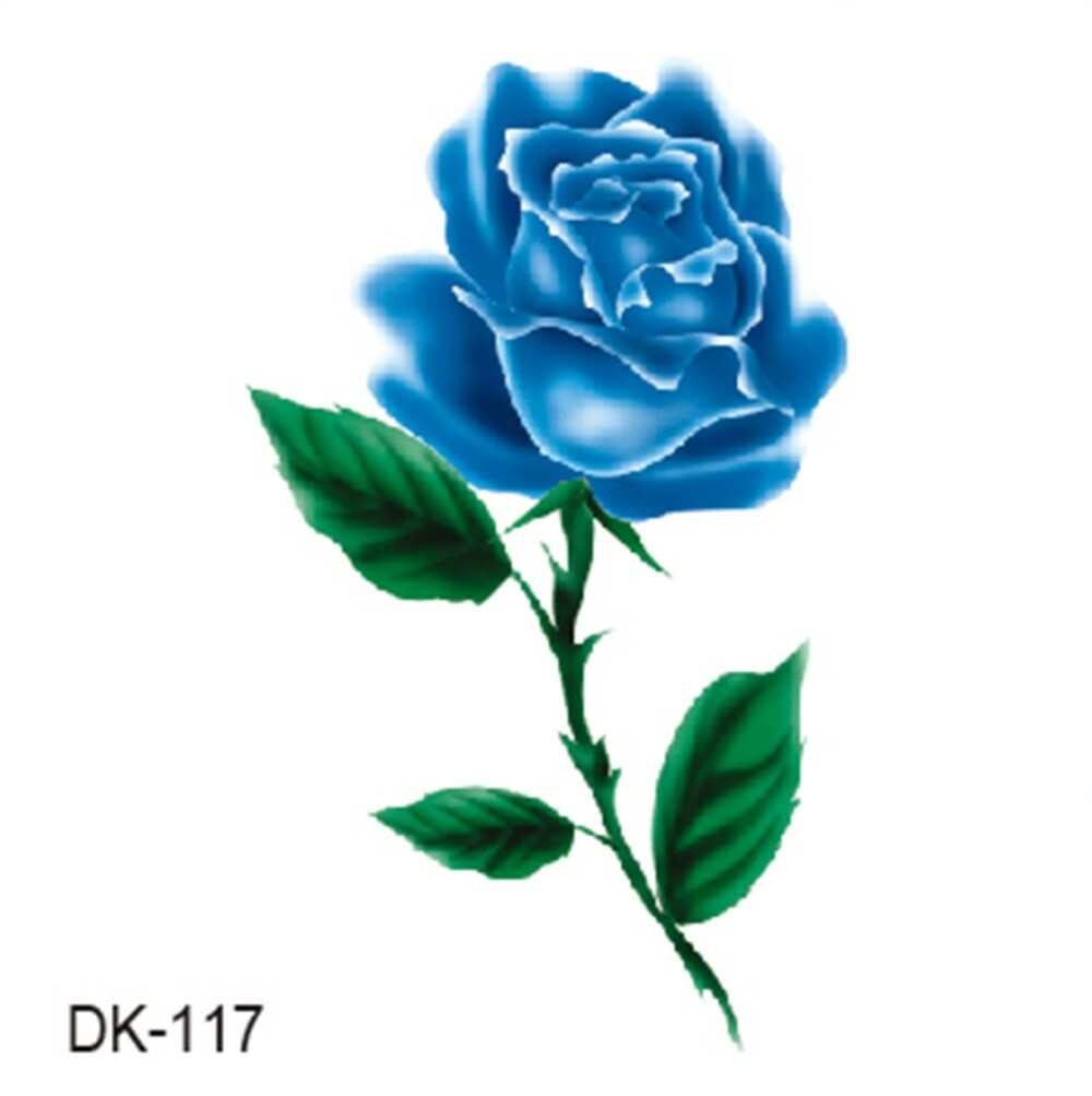 Temporary Tattoo 3d Rose Flower Removable Tattoos Designs Ebay