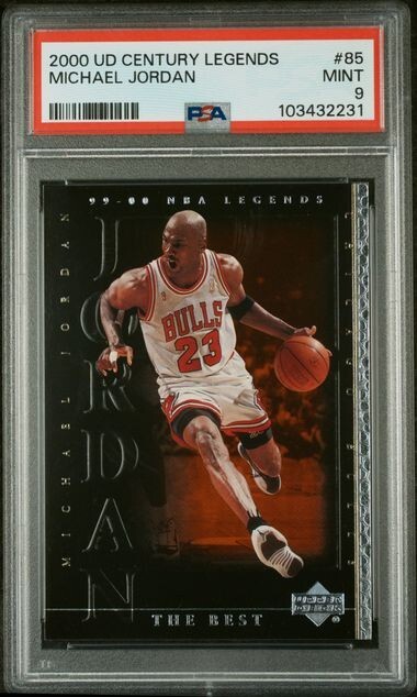 2000 Michael Jordan Upper Deck Century Legends #85 Bulls Graded PSA 9 MINT