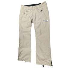 Spyder Womens Snow Pant SIZE 10 Beige Ski Snowboard Waterproof Windproof Outdoor