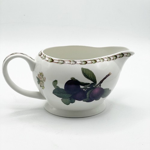 Queen's Fine China Hookers Fruit Plum Handled Gravy Boat Server Made in India