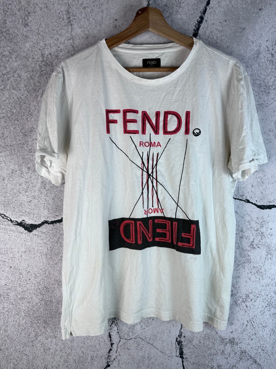 Fendi Roma Designer Rare Women's tee t shirt