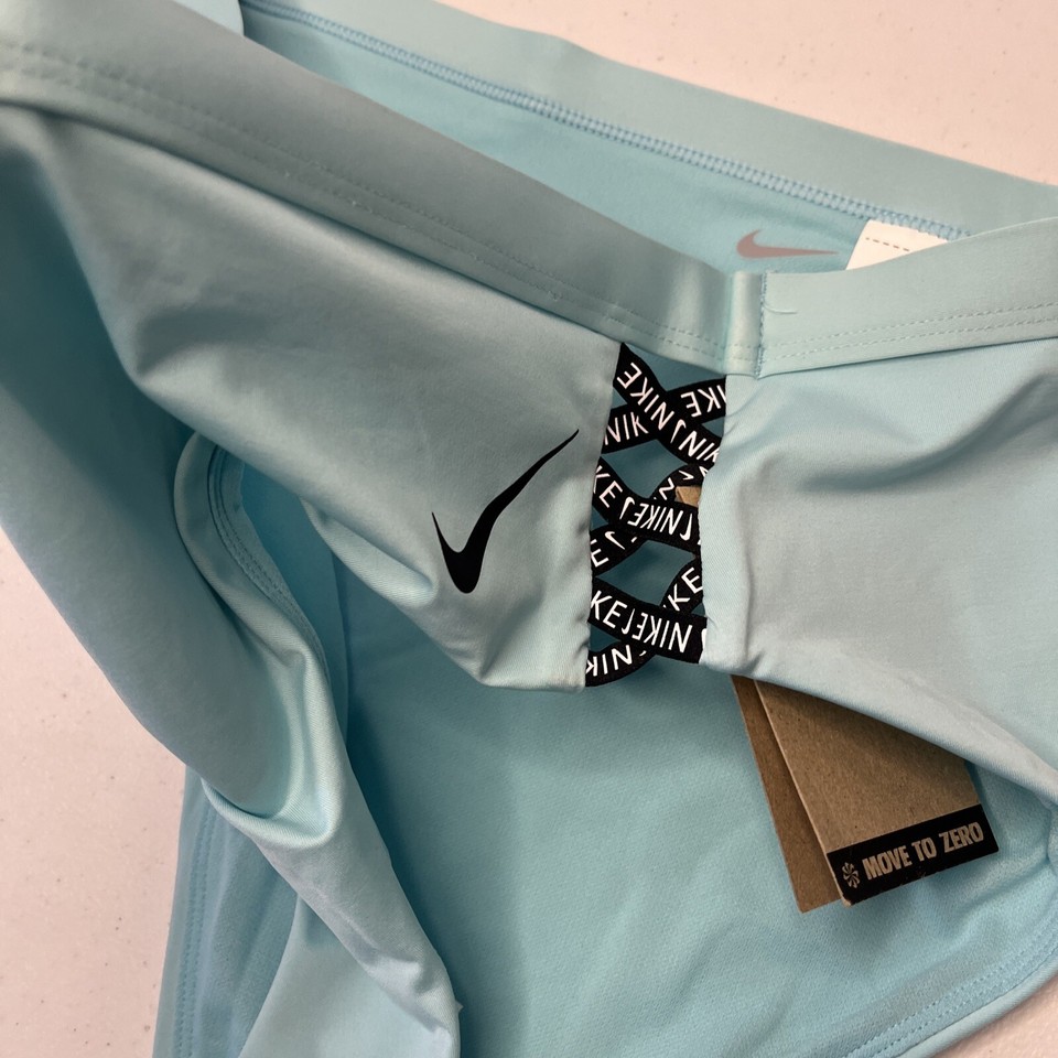Nike Swim Bikini Bottoms Sneakerkini HighWaisted Cheeky Women Sz XL
