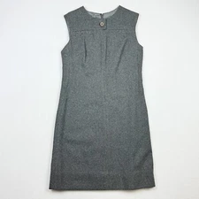 Vintage Wool Sleeveless Dress Julius Garfinckel WA Gray size 2 *missing tag