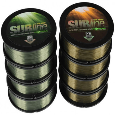 Korda SUBline 1000m Spools 2 Colours & ( 4 Sizes In Each Colour) Carp Line