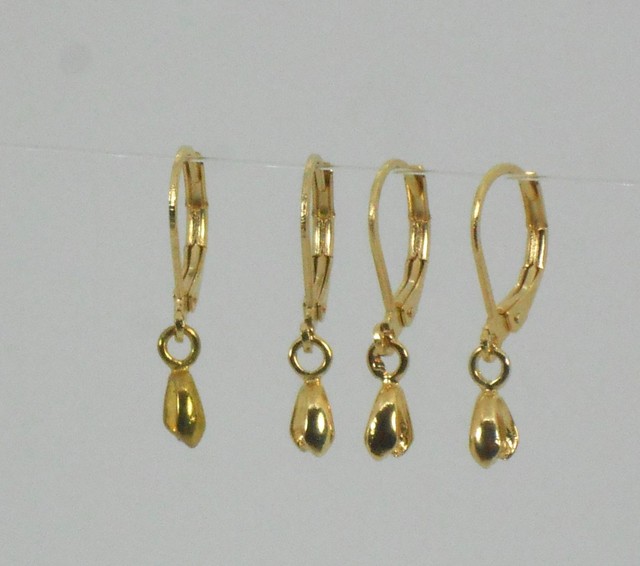 14K Gold Earring Findings round Lever Back pinch bail pure 1 Micron plated eBay