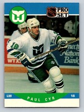 1990 Pro Set 449 Paul Cyr Hartford Whalers