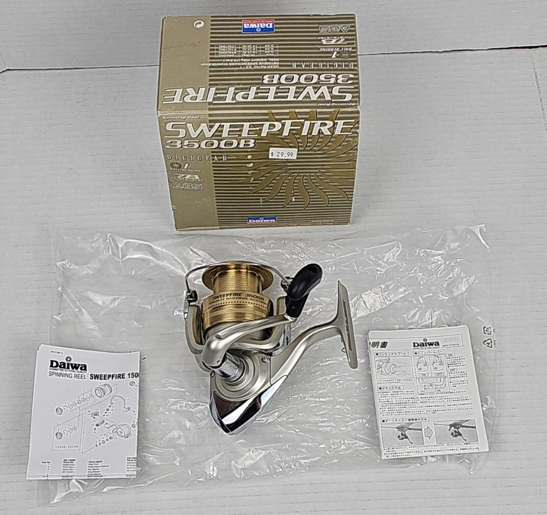 Diawa Sweepfire 3500B Spinning Reel 5.3:1 Crank Reel | eBay