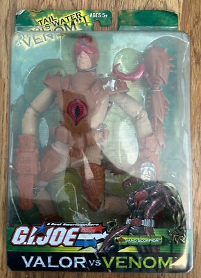 GI JOE Valor vs Venom Sand Scorpion 2003 12'' NEW (box e)