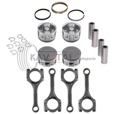 2RZ-FE 2.4L Engine Connecting Rods w/ Pistons Rings Set For 95-04 Toyota Tacoma