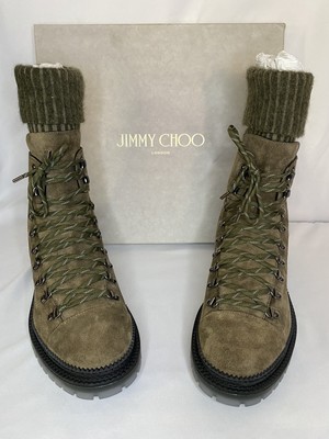 Jimmy Choo Men\'s Tan Suede Boots JIMMY CHOO Tan Suede Double Buckle Ankle Moto Biker Boots  main image 4