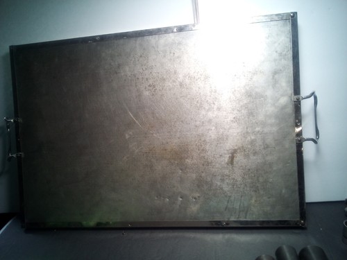 VINTAGE GLASS PAINTING SERVING TRAY 40,S 50 JIMMY BUFFET STYLE PARROT SEE PICS - Picture 5 of 7