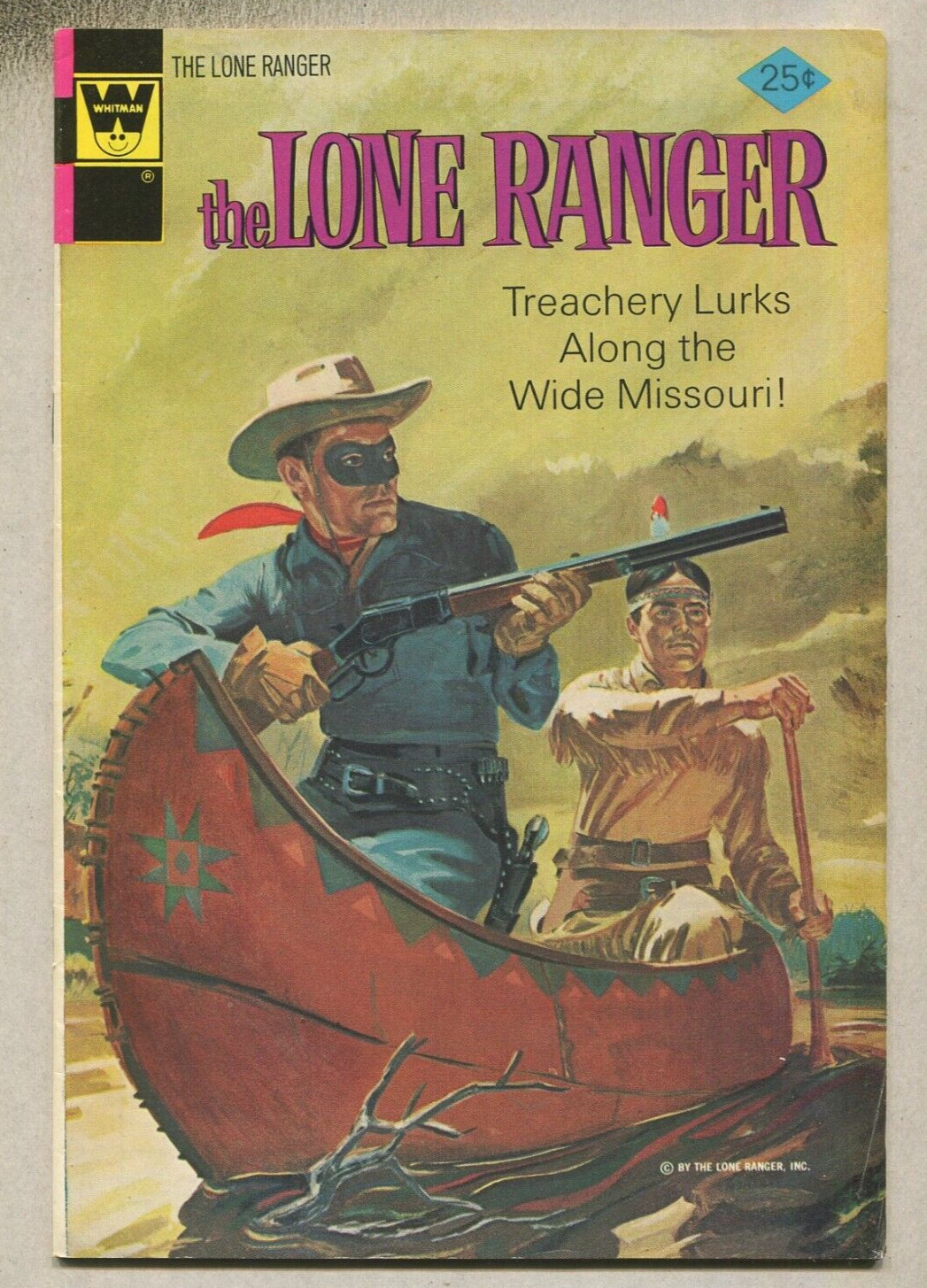 The Lone Ranger: # 18 FN/VF Treachery Lurks -Wide Missouri   Whitman Comics SA