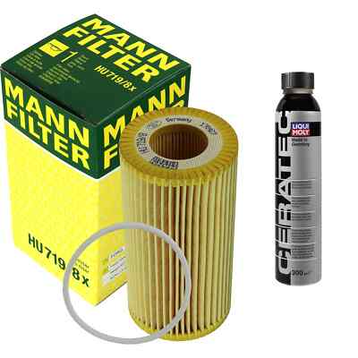 MANN-FILTER ÖLFILTER HU 719/8 x + LIQUI MOLY Cera Tec 3721