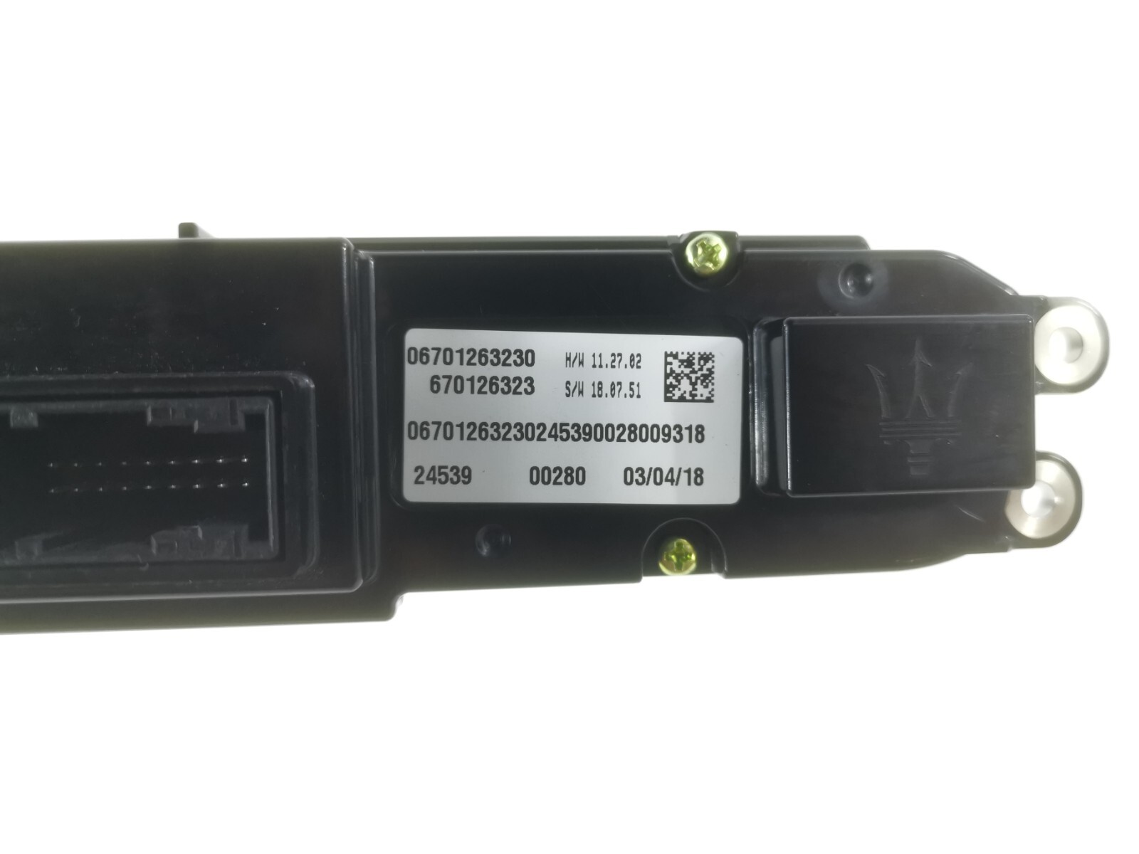 17-20 MASERATI Levante HEATER CLIMATE CONTROL UNIT 670126323