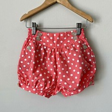 Matilda Jane Shorts Girls Size 4 Retro Dream Dot Pink Hello Lovely Button Puff